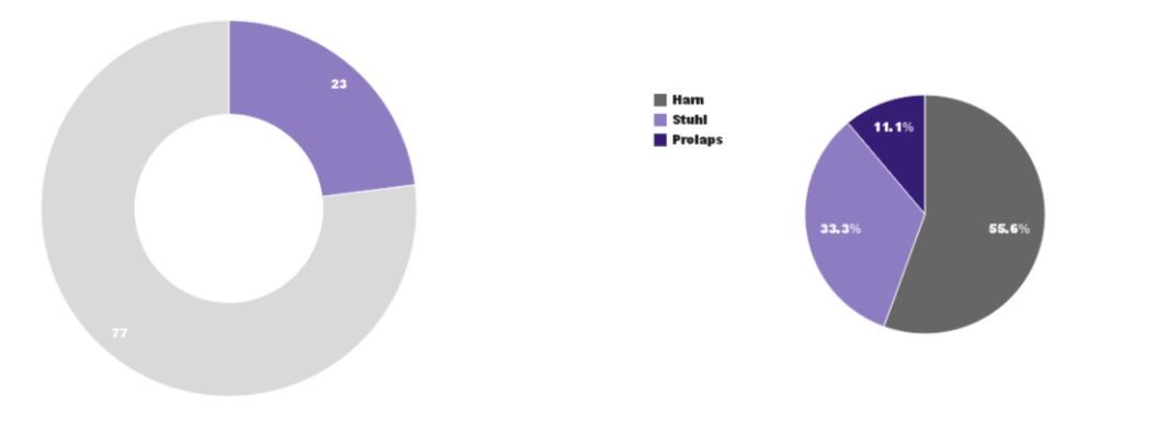 Tortengrafik v. Kontinenzproblemen