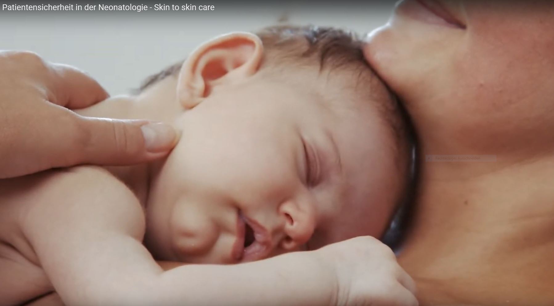 Video zum sicheren Schlafen und Skin-to-Skin-Care